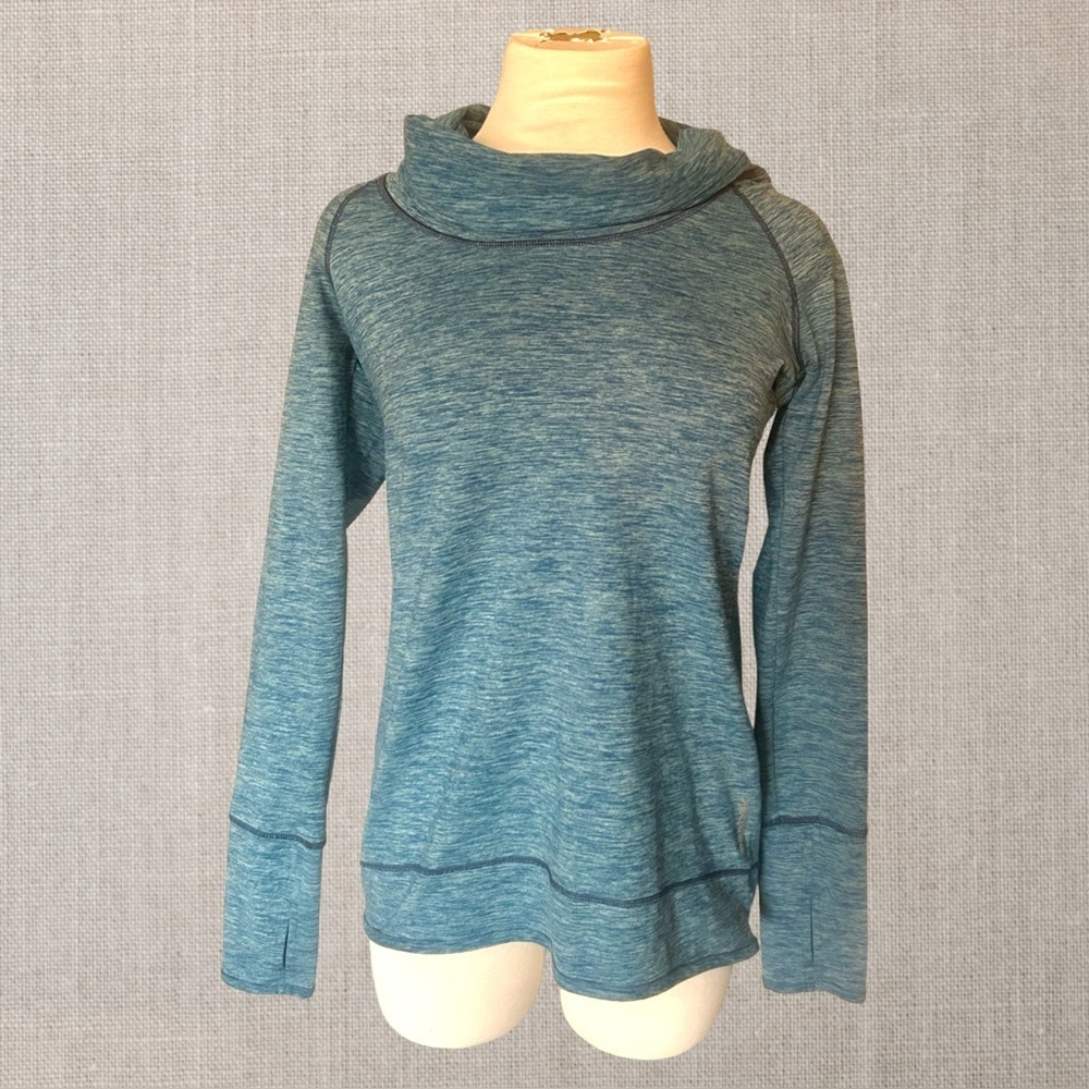 Reebok Play Warm Athletic Cowl Neck Pullover Sweater